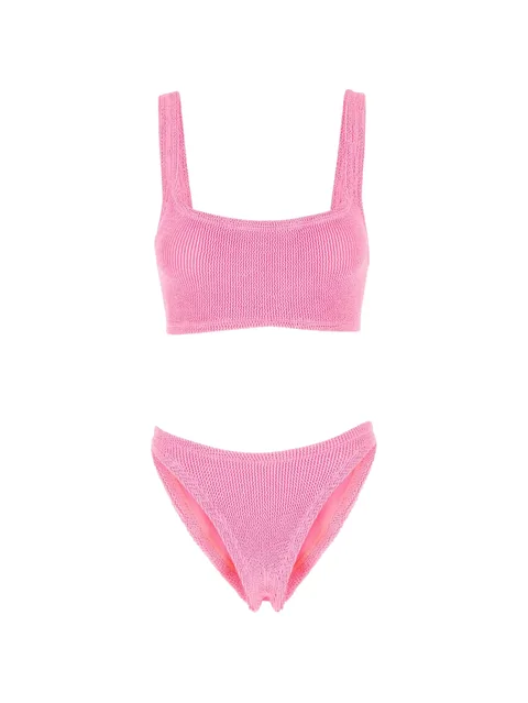 Xandra crinkle-effect bikini