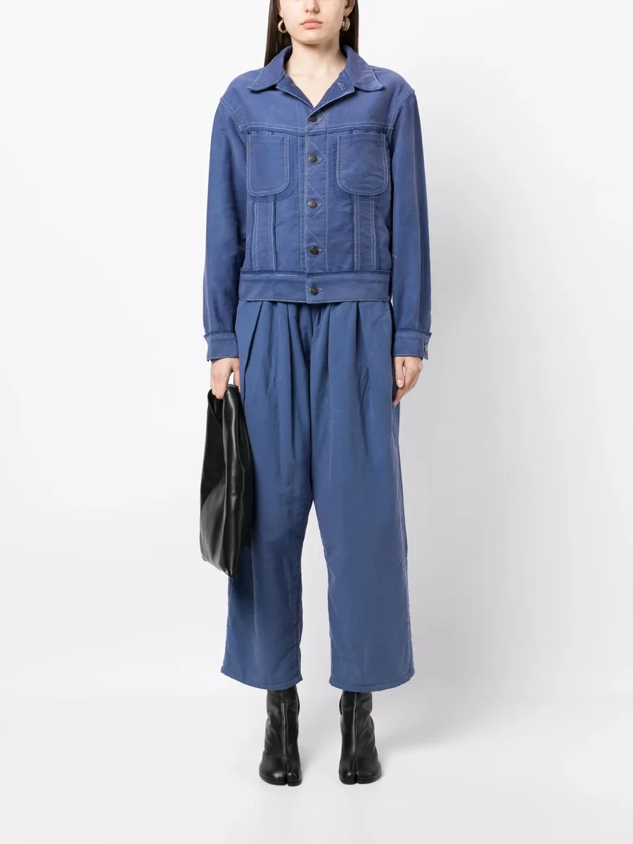drop crotch cropped trousers 4
