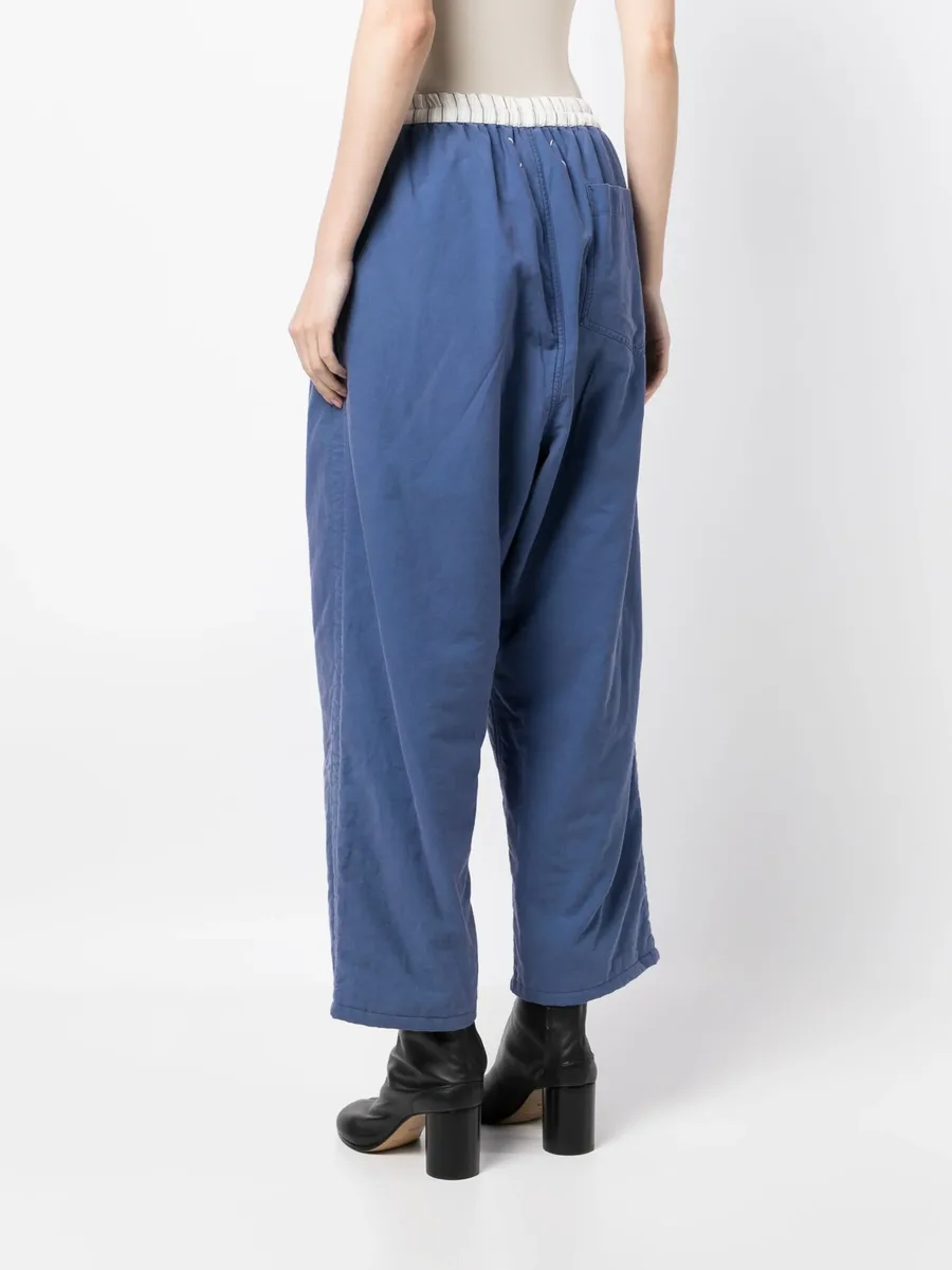 drop crotch cropped trousers 8