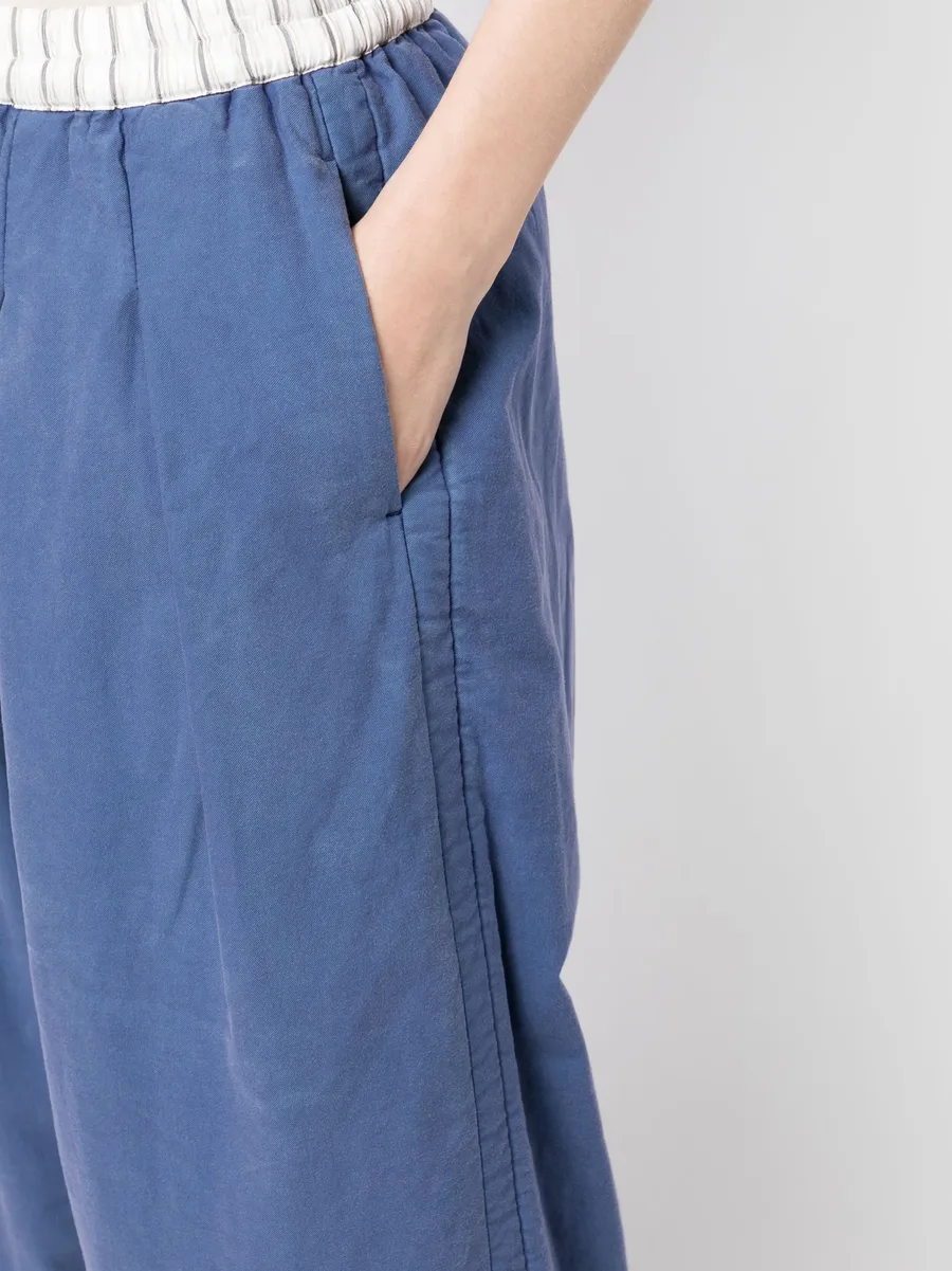 drop crotch cropped trousers 9