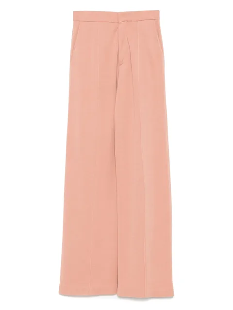 pressed-crease trousers