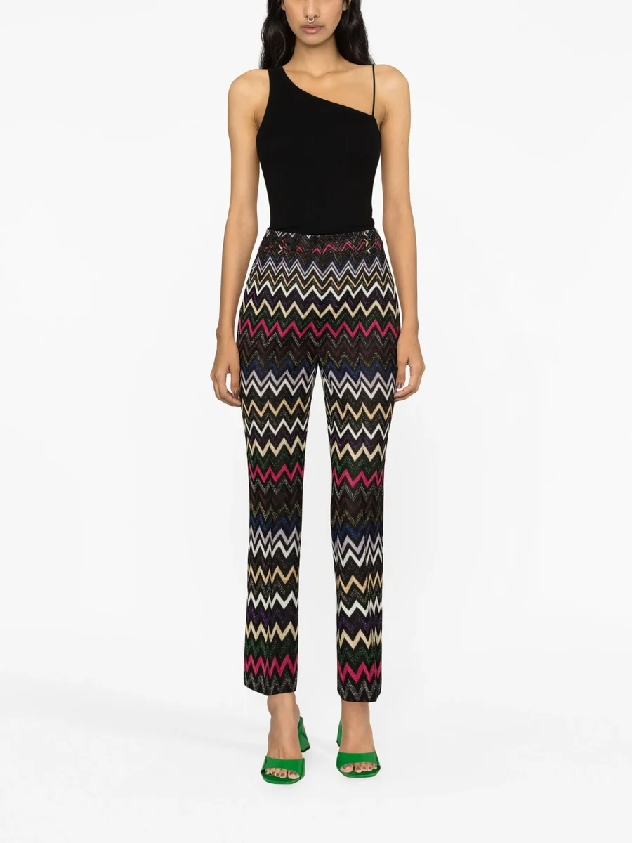 Zigzag lurex trousers 6
