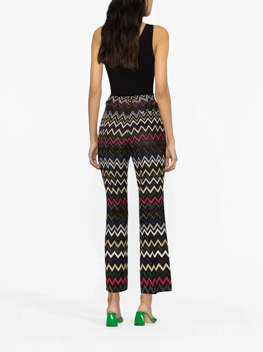 Zigzag lurex trousers 7
