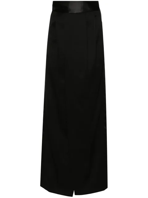 pleat-detailing maxi skirt