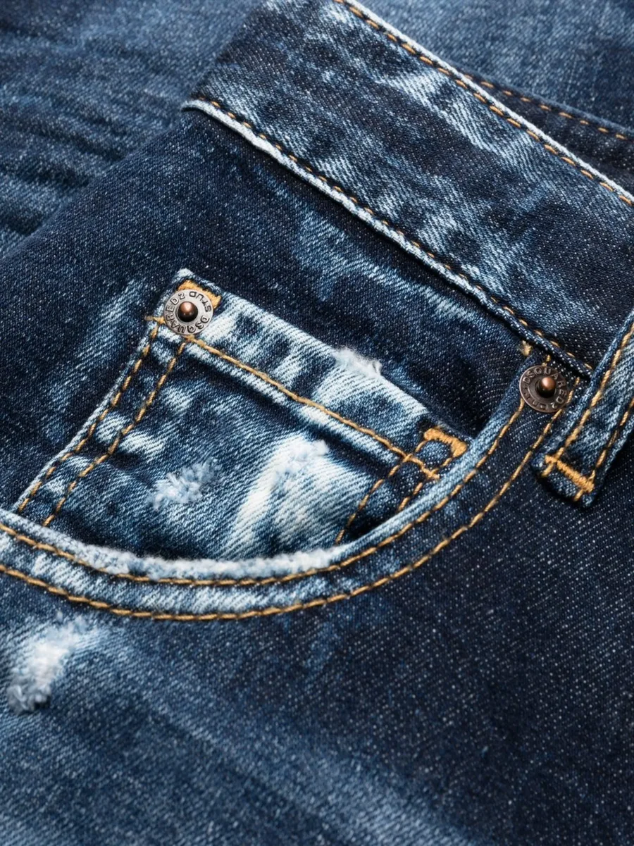 high-waisted faded skinny jeans 10