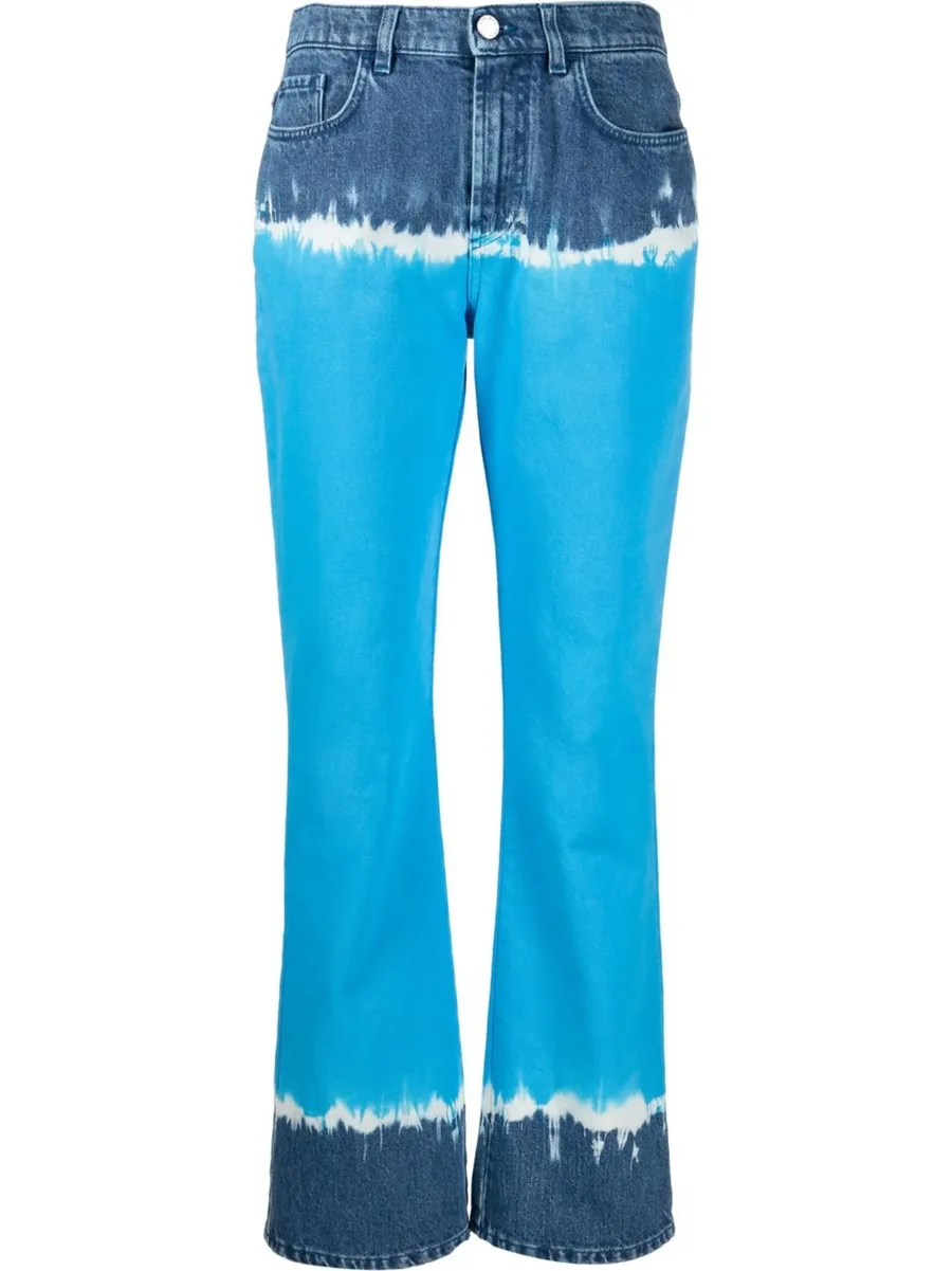 tie-dye flared jeans 2