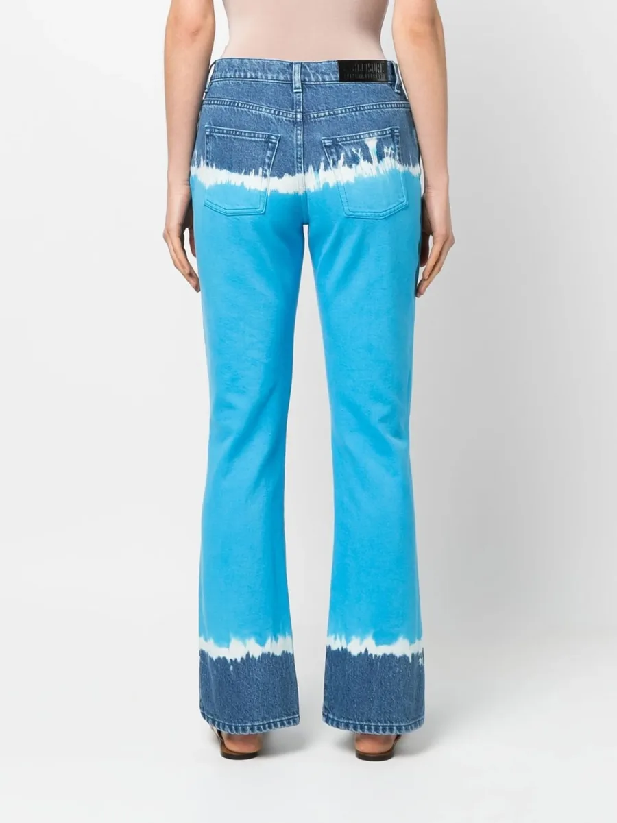 tie-dye flared jeans 7