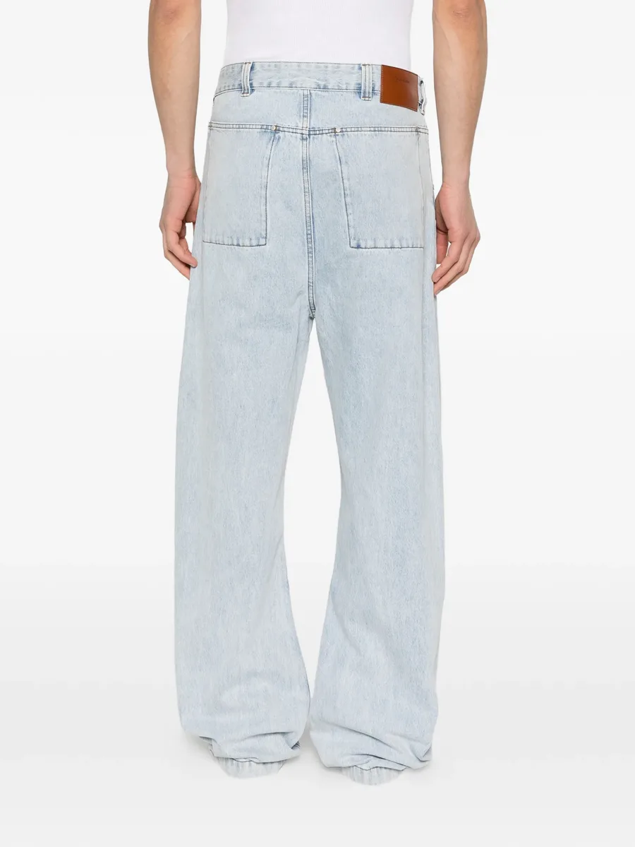 Gem logo-patch belt-loop jeans 8