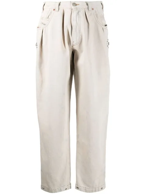 high-rise boyfriend jeans