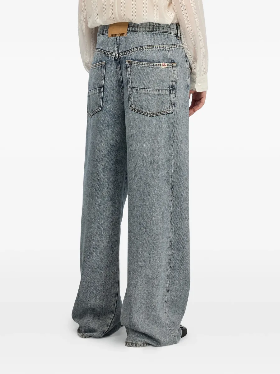 drawstring-waist jeans 6