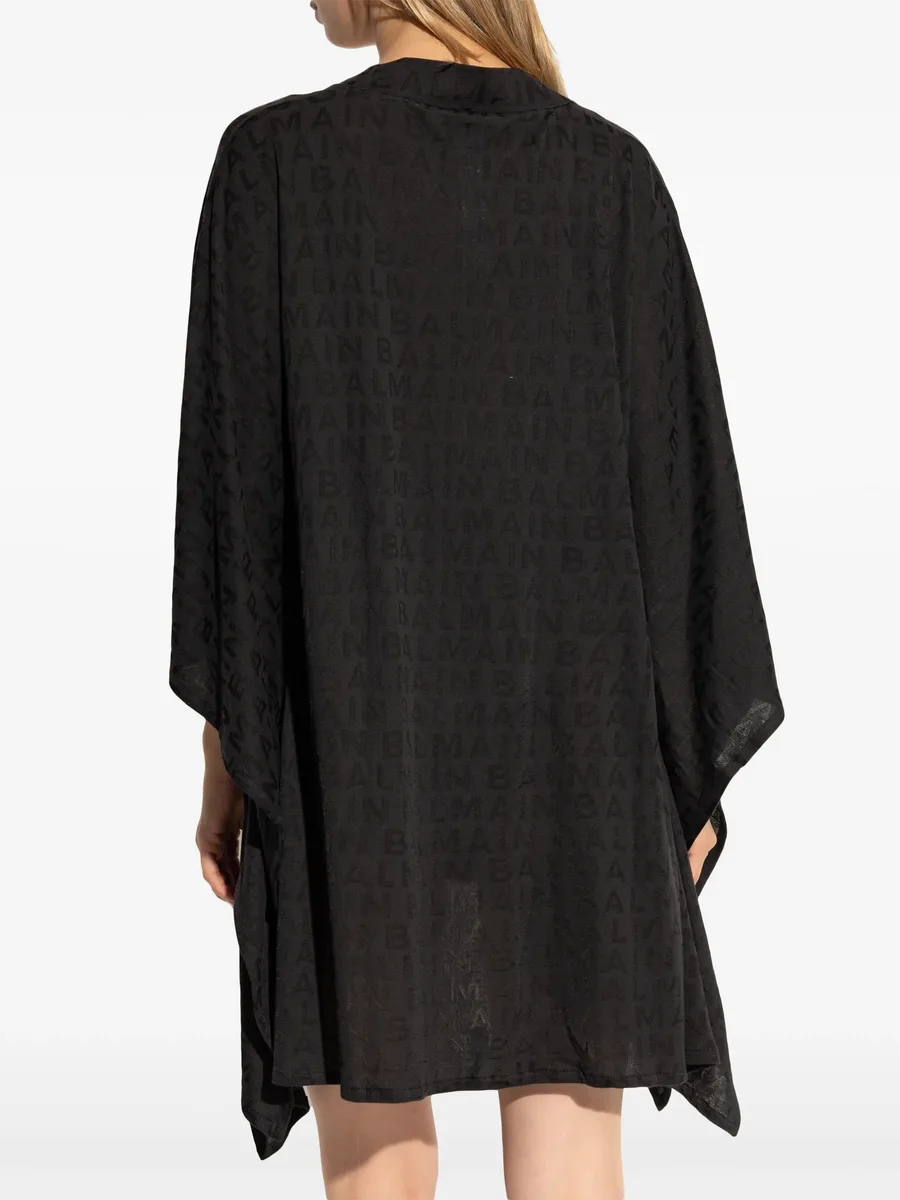 logo-jacquard beach minidress 8