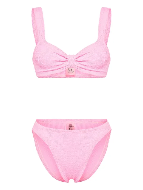 Bonnie crinkle-effect bikini