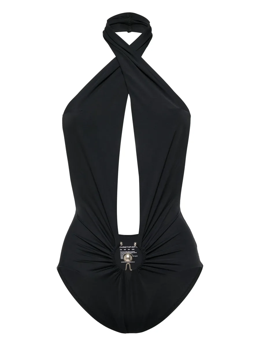 Pierced Orbit halter bodysuit 2