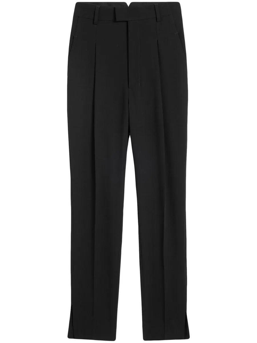 high-waist tapered-leg trousers 2