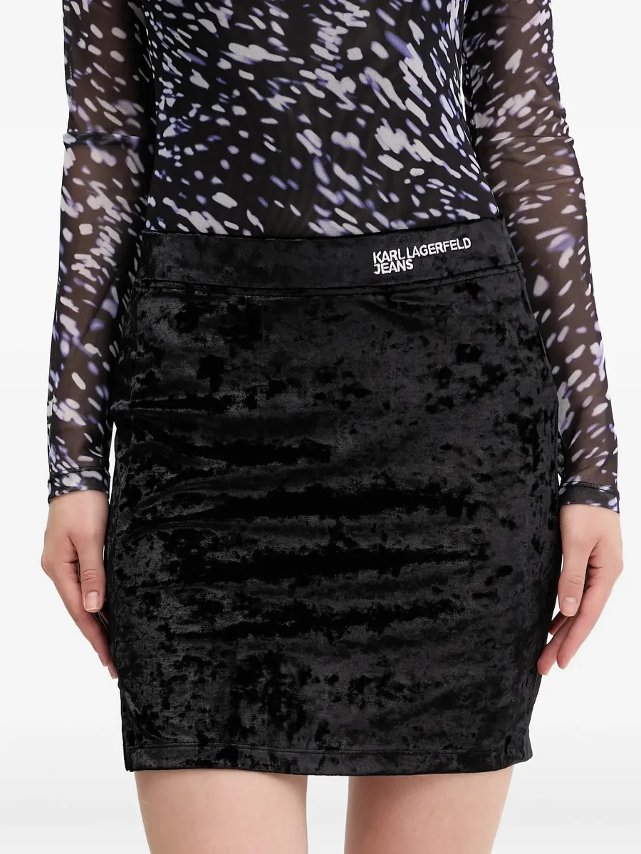 crushed-velvet mini skirt 2