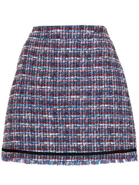 bouclé mini skirt