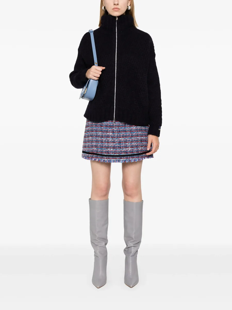 bouclé mini skirt 3