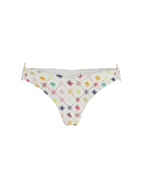 monogram-print ring-detail bikini bottoms