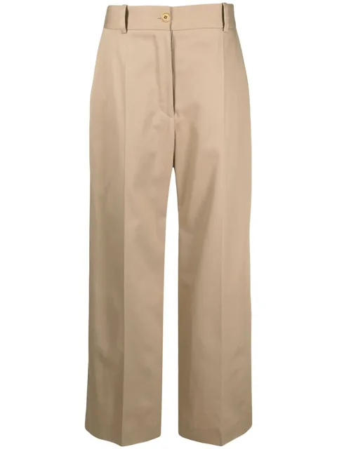 wide-leg tailored trousers