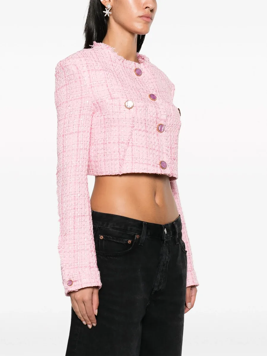 button-up cropped tweed jacket 6