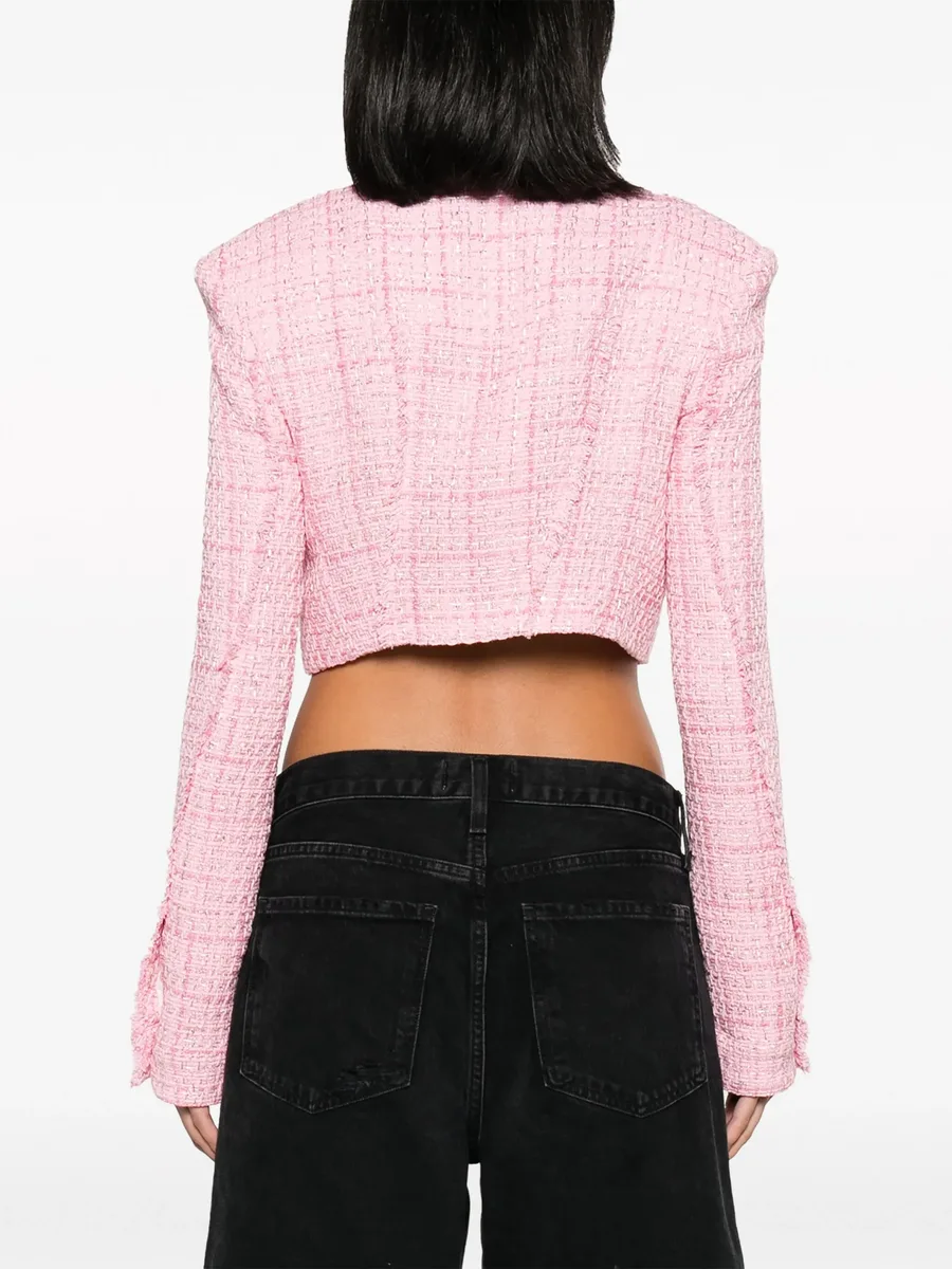 button-up cropped tweed jacket 8