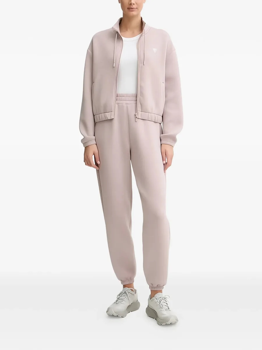 elasticated-waistband track pants 4