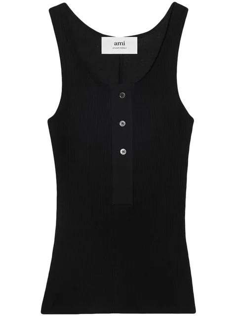 ribbed cotton tank top