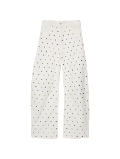 stud-detail jeans
