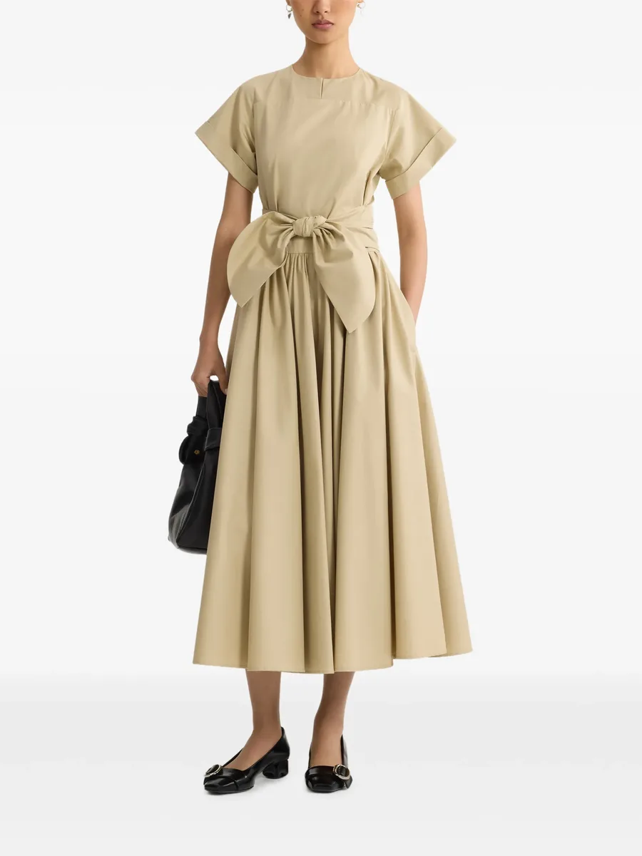 платье миди с завязками 4
