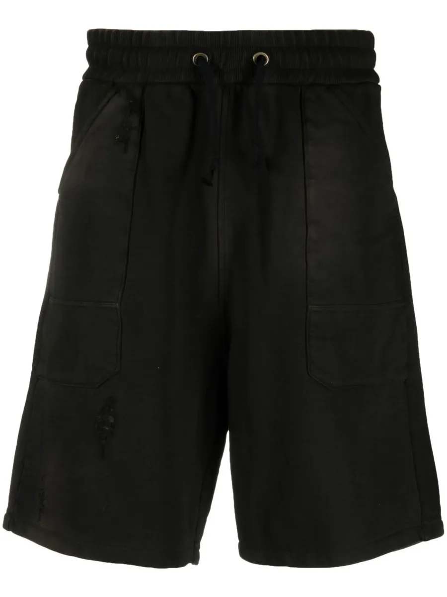 ripped cotton shorts 2