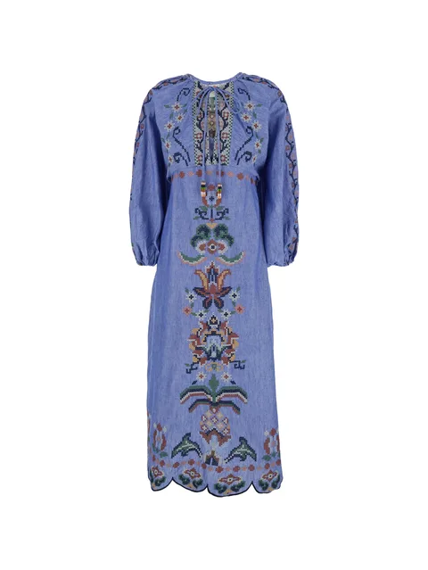 платье мини Garden Tapestry с вышивкой