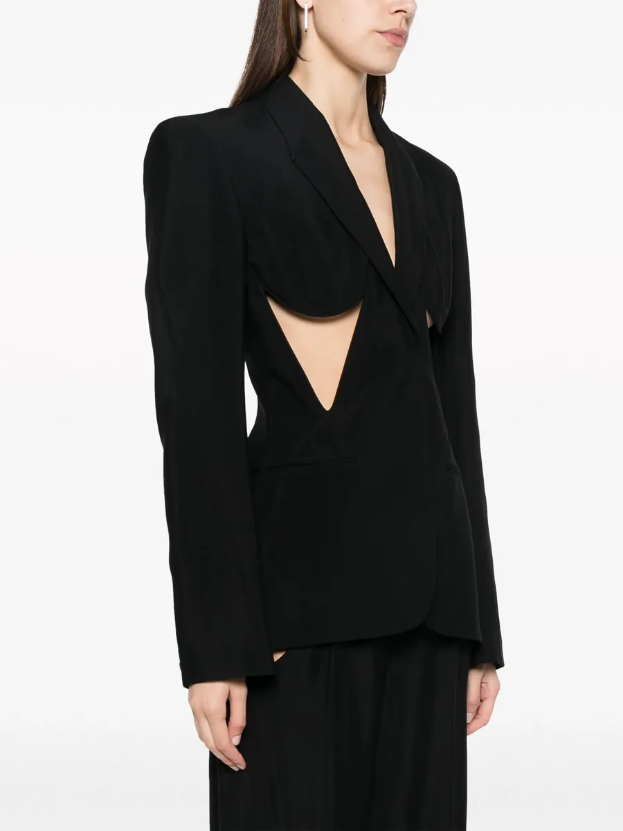 cut-out structured blazer 6