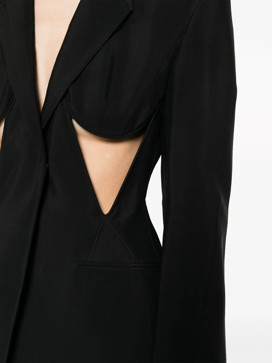 cut-out structured blazer 10