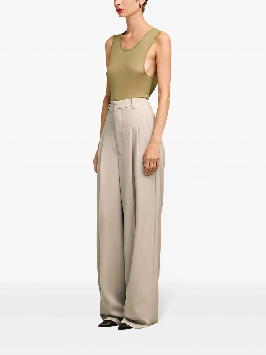 wide-leg tailored wool trousers 5
