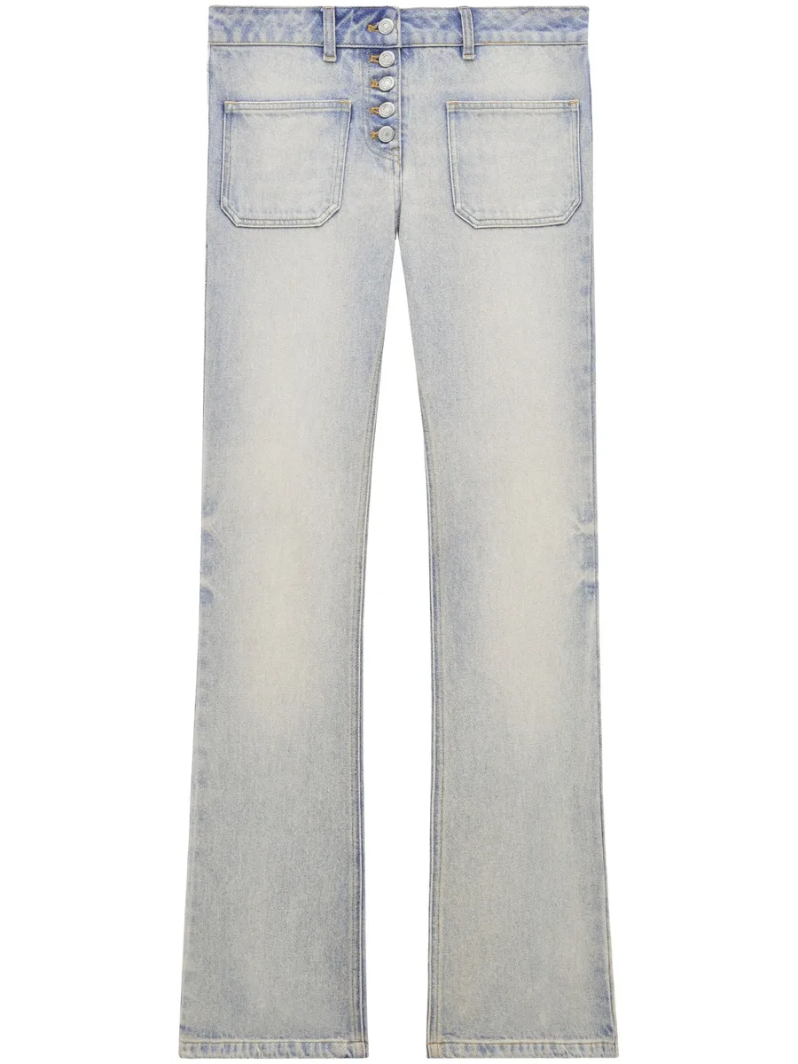 джинсы bootcut с заниженной талией 1