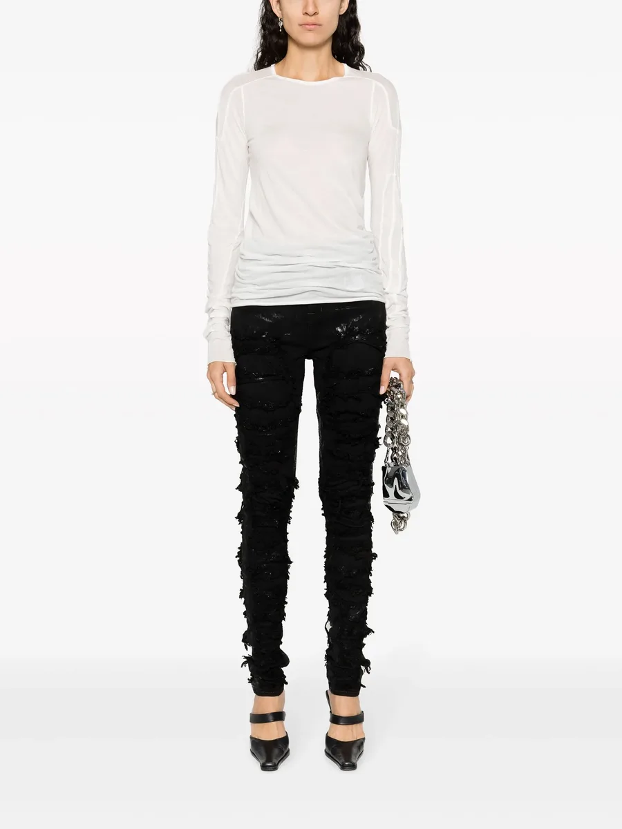 Detroit high-rise ripped skinny jeans 3