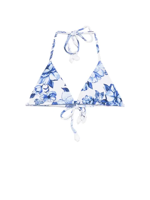 floral triangle bikini top