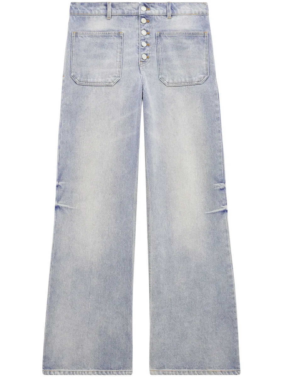 Multiflex logo-embroidered jeans 2