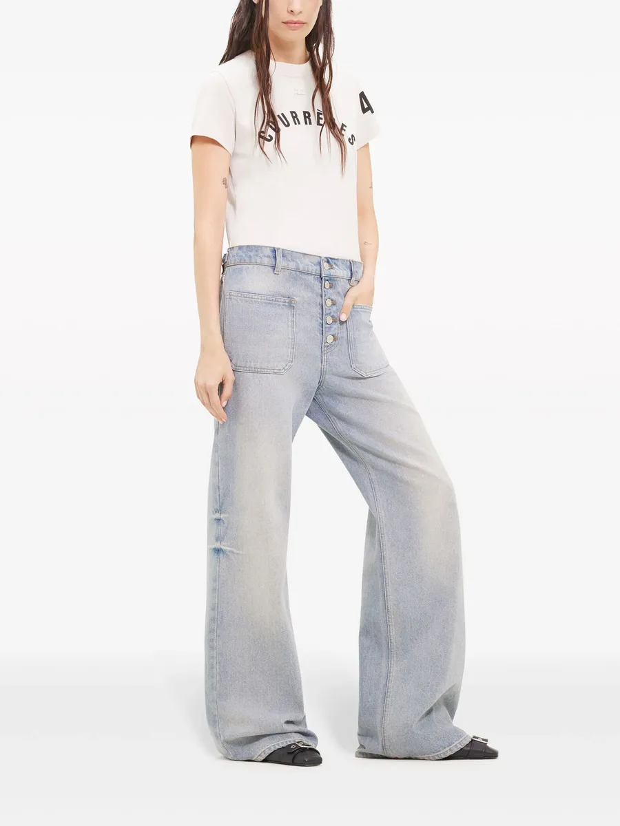 Multiflex logo-embroidered jeans 6