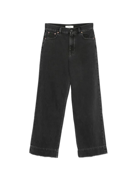 logo-patch jeans
