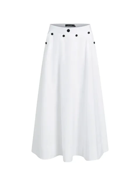 юбка миди на пуговицах