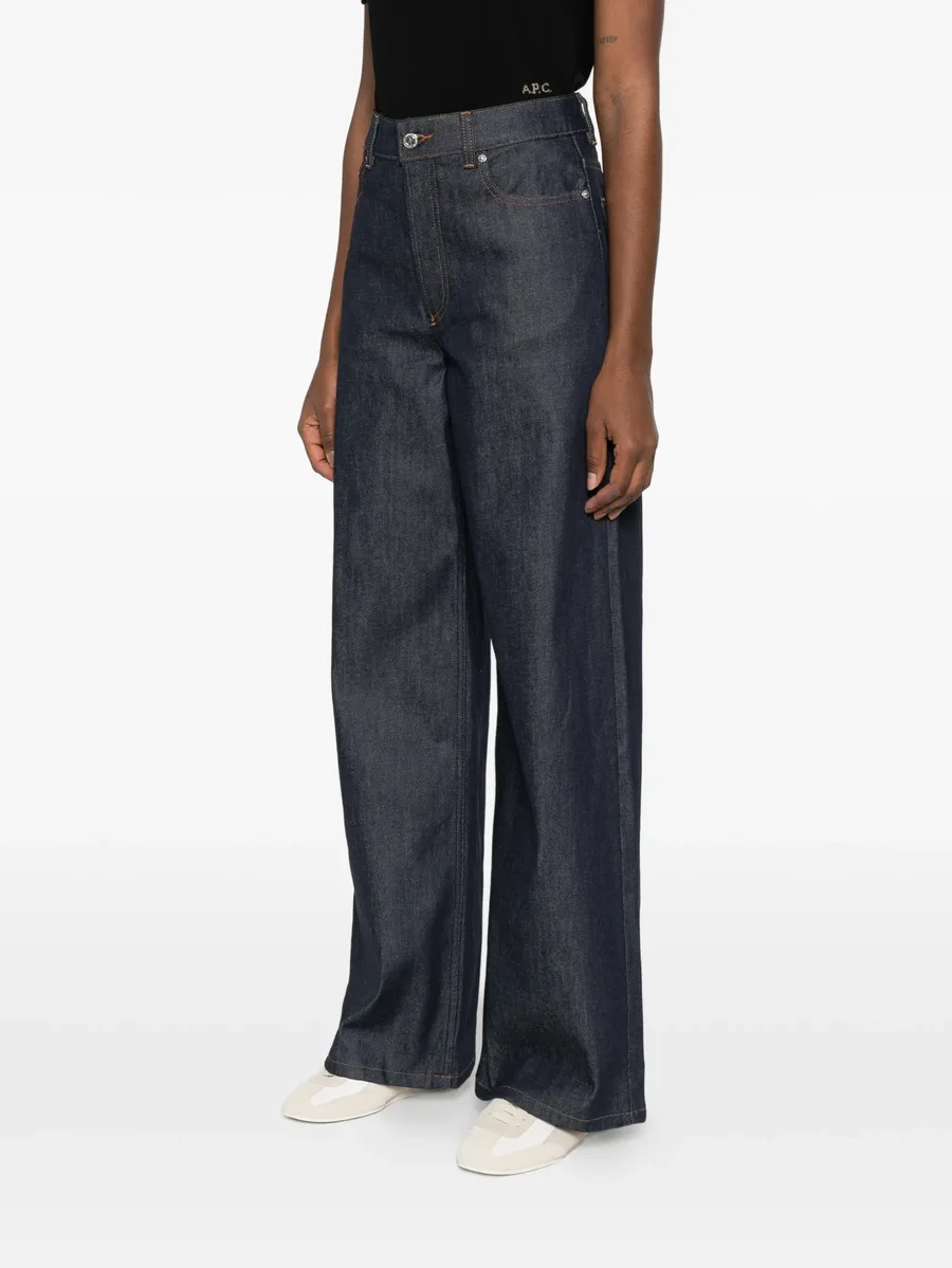 logo-embroidered jeans 5