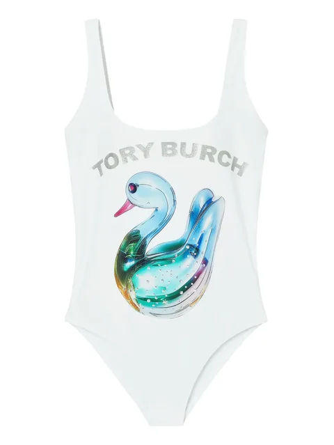 Lucky Duck-print swimsuit