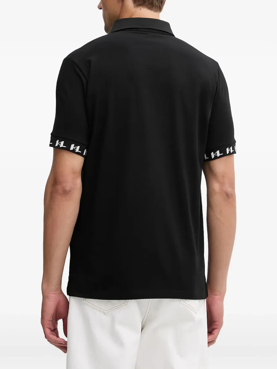 logo-tape polo shirt 6