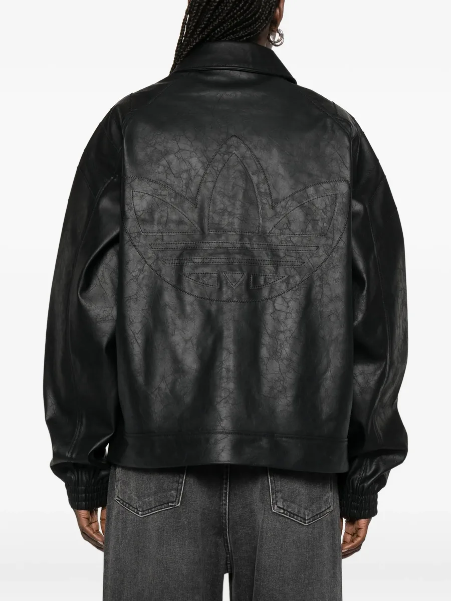байкерская куртка Santiago Pleather на молнии 8