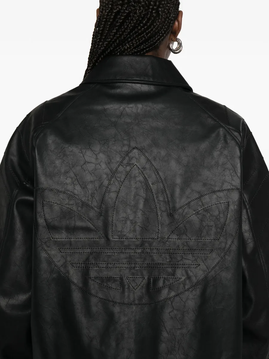 байкерская куртка Santiago Pleather на молнии 9