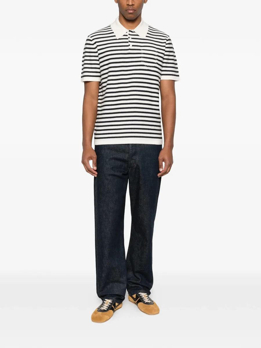 striped pocket polo shirt 3