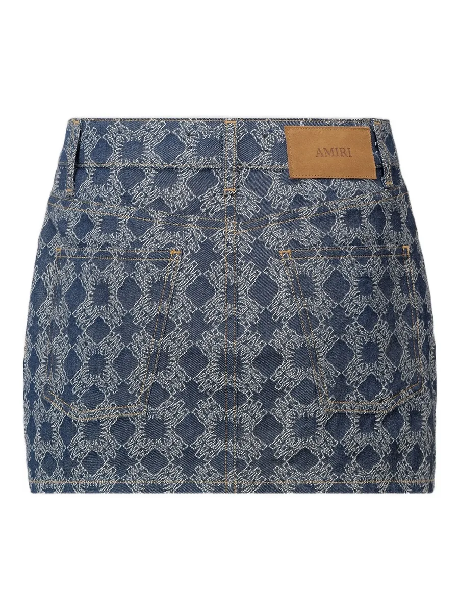 quad denim mini skirt 4
