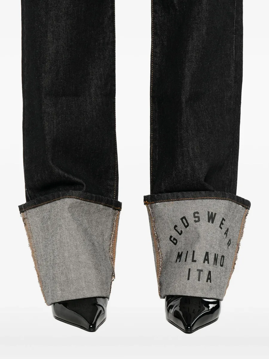 джинсы с манжетами 9
