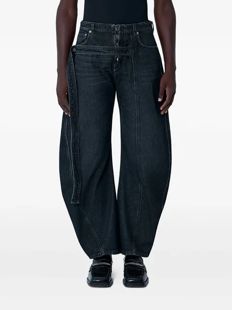 strap detail trousers